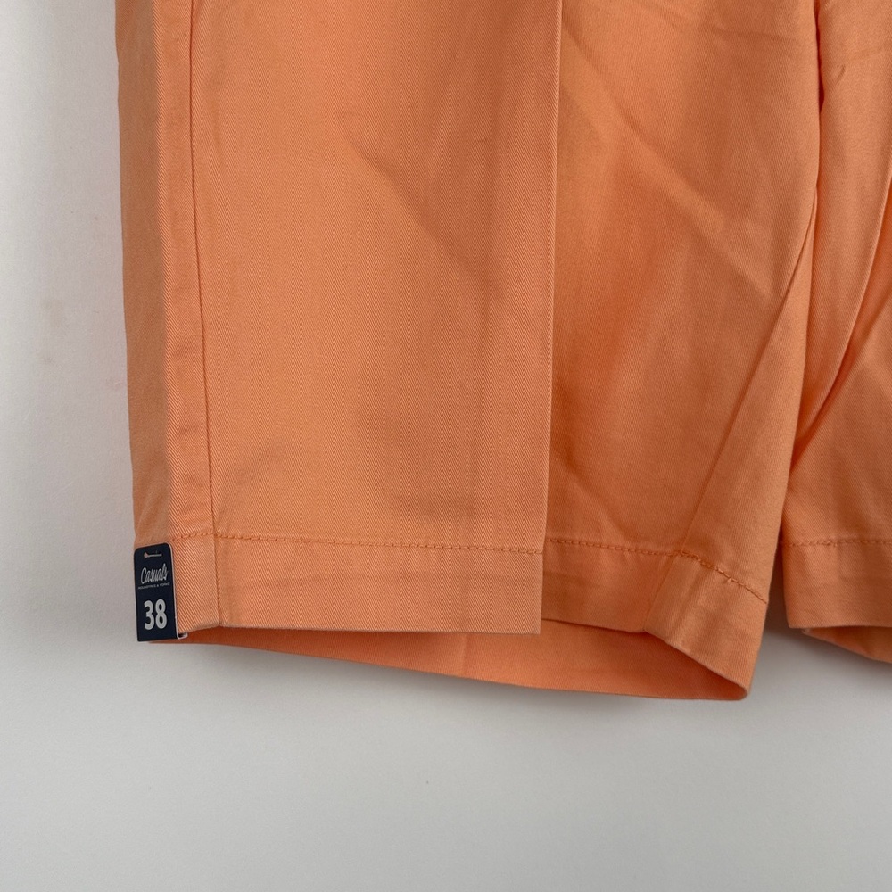 Casuals By Roundtree And Yorke Men's Cotton Coral Shorts Size 38 NWT - Picture 3 of 7
